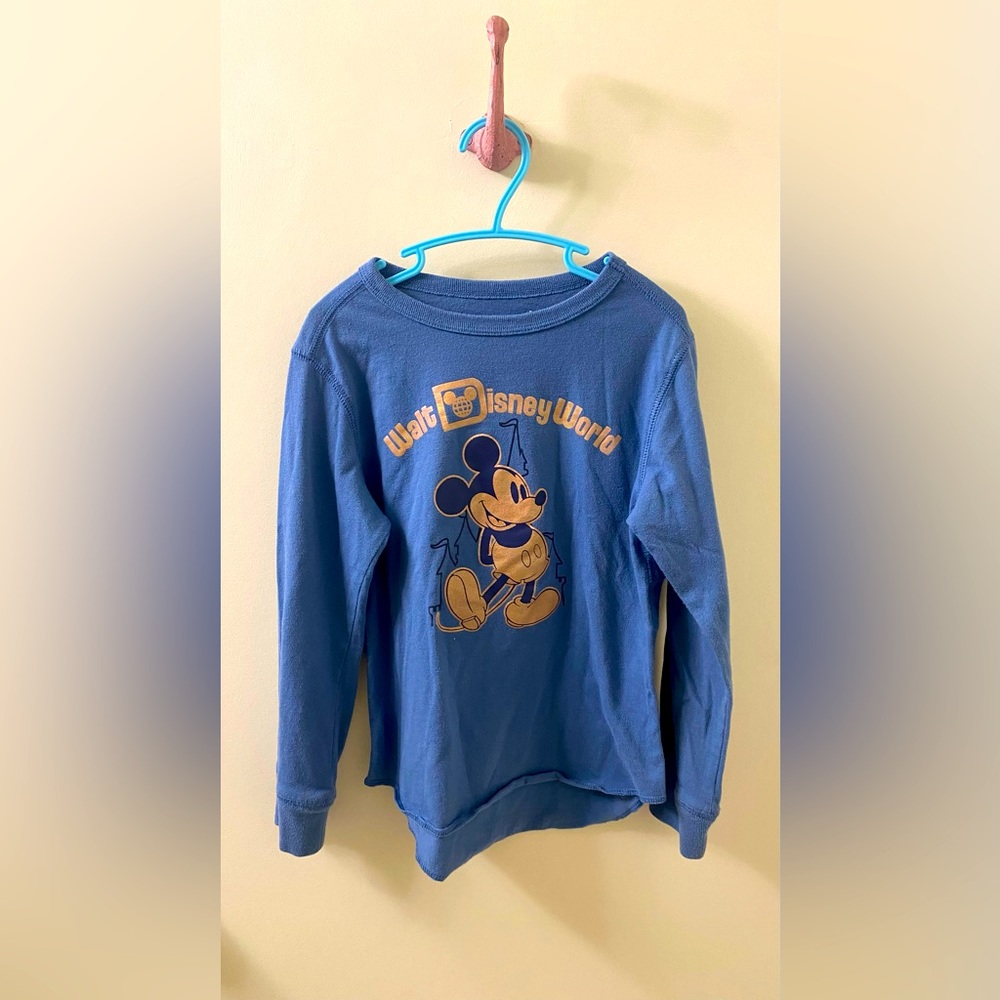 Disney World Kids Blue Long Sleeve Shirt